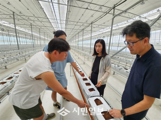 강진군, 청년농업인 영농 스마트단지 현장기술 지원_2